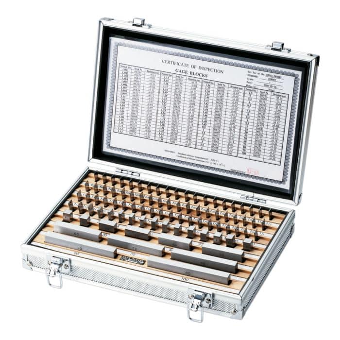 Set di blocchi di calibri paralleli 87 pezzi.