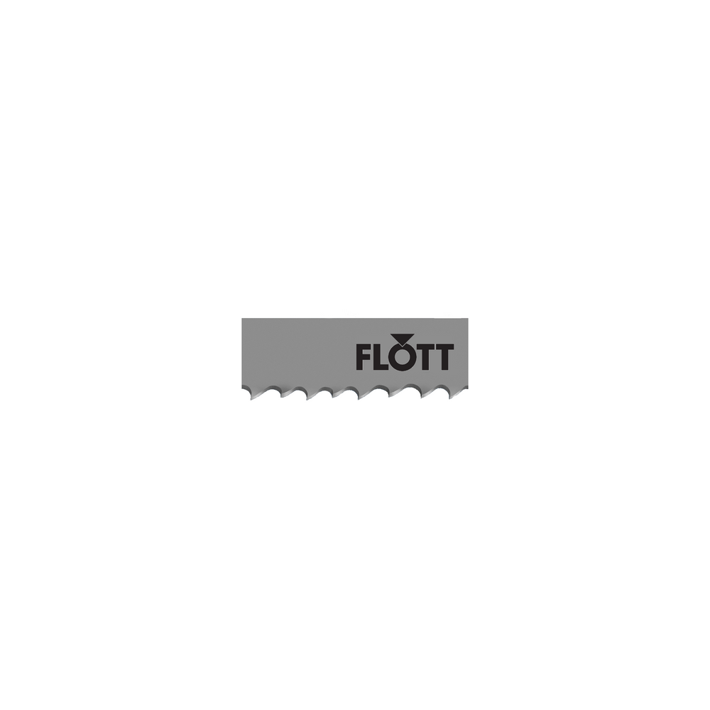 Set di lame a nastro bimetalliche Flott HSS M42 con diverse dentature, compatibili con segatrici HBS 350 HA, ANC e SANC.