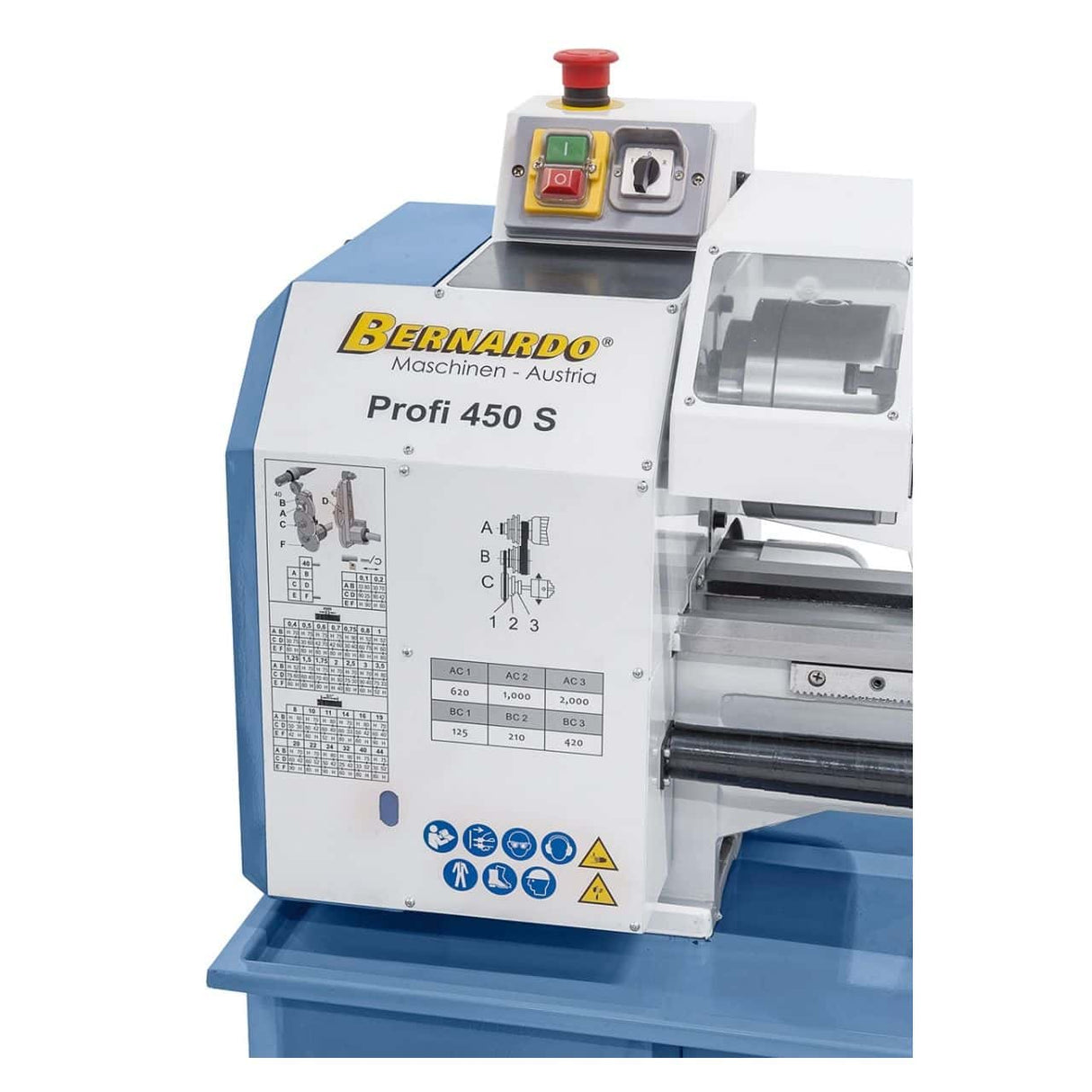 Bernardo Profi 450 S – Tornio da banco robusto e compatto 230 V