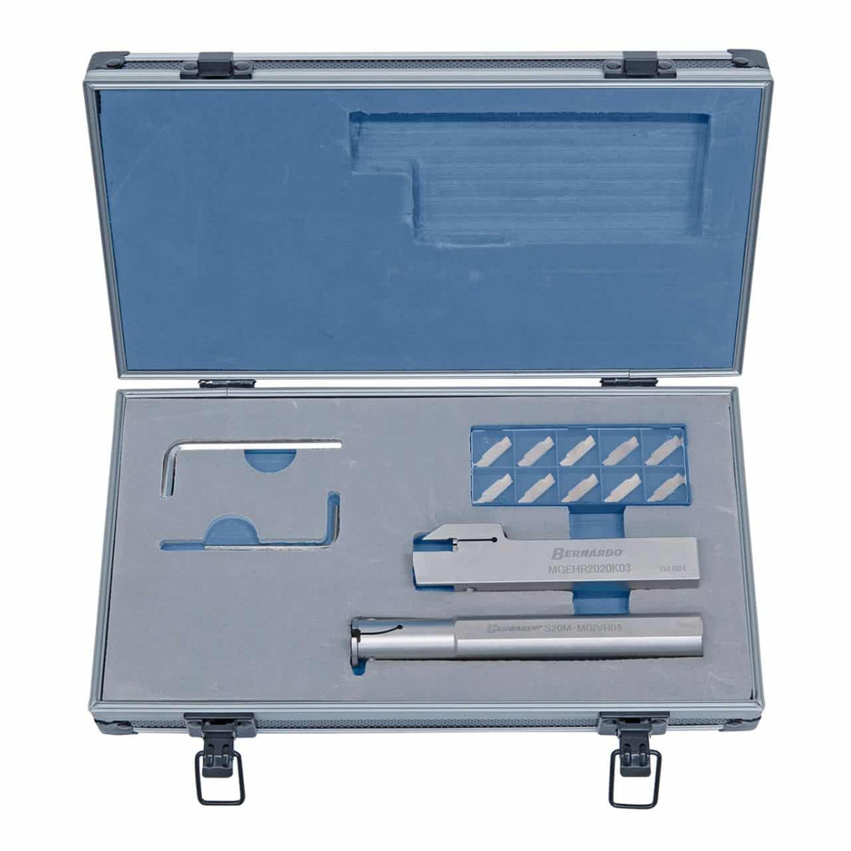 Utensile da tornio per scanalatura (interno / esterno), con placchette amovibili HM, 20 mm, 2 pezzi